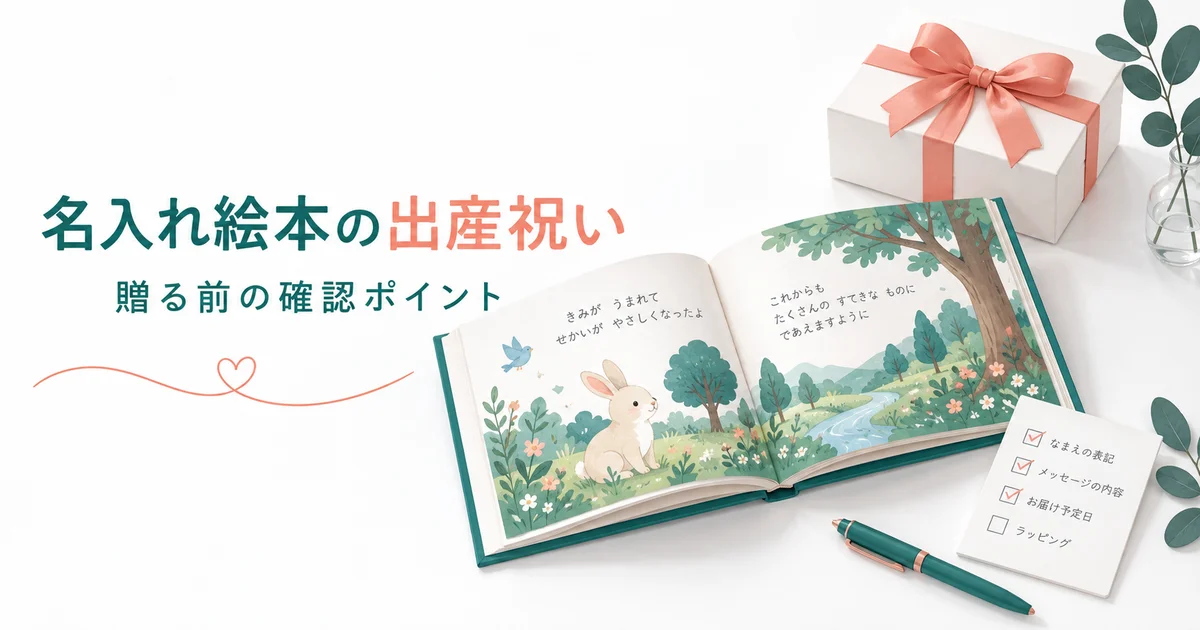 オリジナル絵本の出産祝いは嬉しくない?5つの注意点